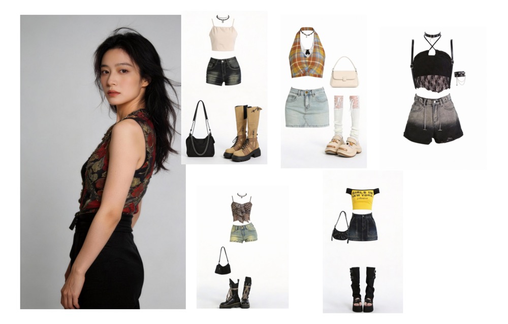 모델 참조 및 의상